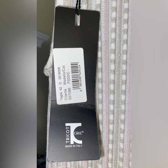 Tricot Chic Dress - White/Orange - Picture 2 of 11